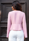 Front Tie Peplum Top - 376