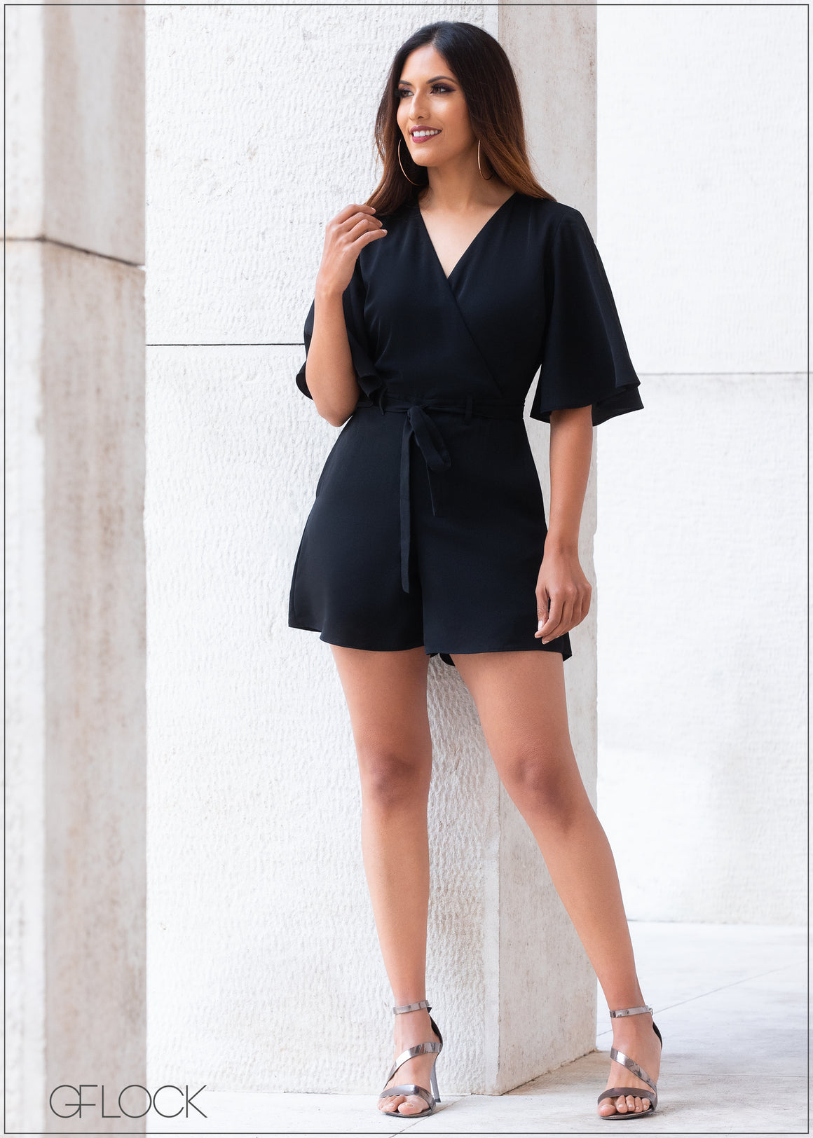 Flare Sleeve Romper - EVE2910