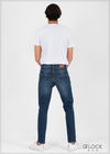 Slim Fit Dark Washed Ripped Jean - MJC1221