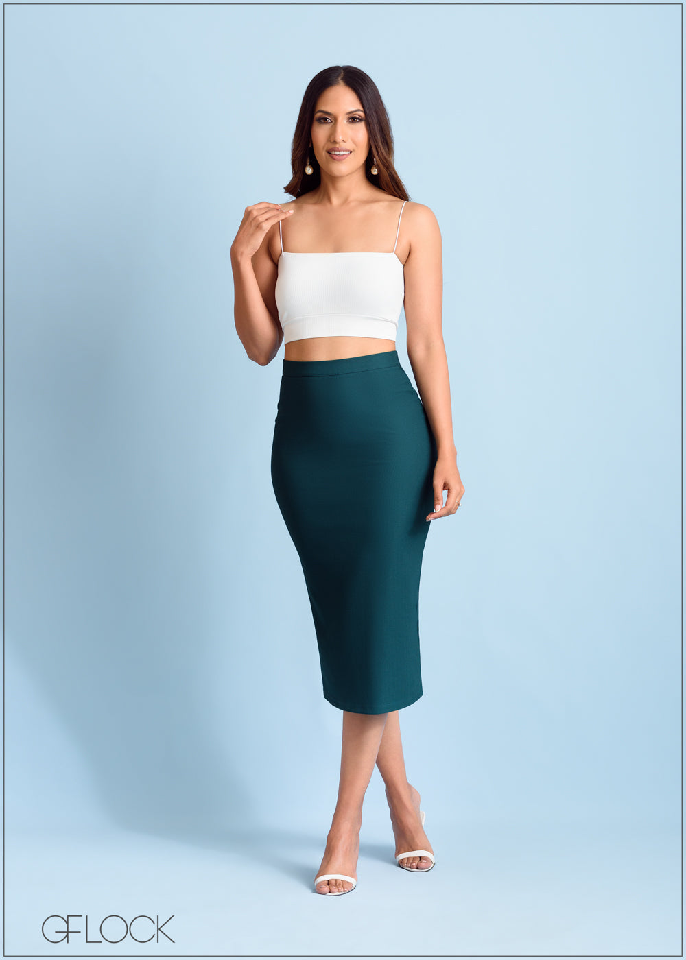 High Waisted Pencil Skirt - 300323