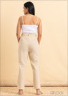 Tapered Linen Pant - 2105