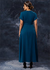 Slit Sleeve Maxi Dress - EWC1221
