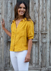 Button Down Linen Top - 071022