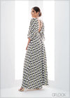 Multi-Way Tie Up Printed Maxi - 110423