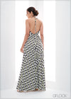 Multi-Way Tie Up Printed Maxi - 110423