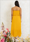 Crinkle Ruffle Layered Maxi Dress - 1807