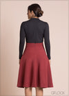 High Waist Flare Skirt - 100423