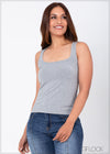 Square Neck Tank Top - CB1221