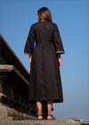 Embroidered Linen Maxi Dress - 170323