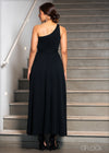 One Shoulder Maxi Dress - EWC1221