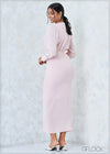 Puff Sleeved Midi Dress - 2507