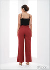 High Waisted Straight Leg Pant - 110423