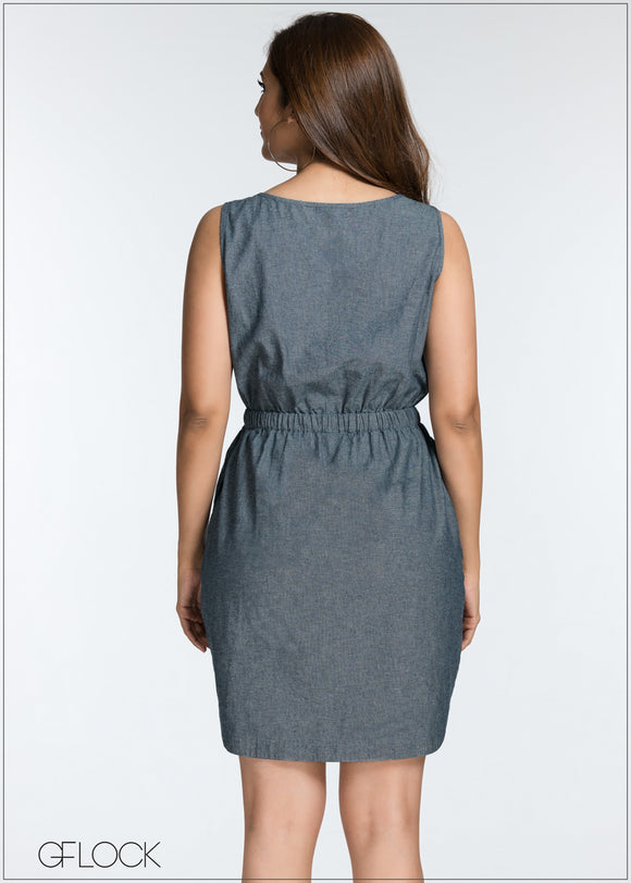 Waist Tie Detail Dress - GFLOCK.LK