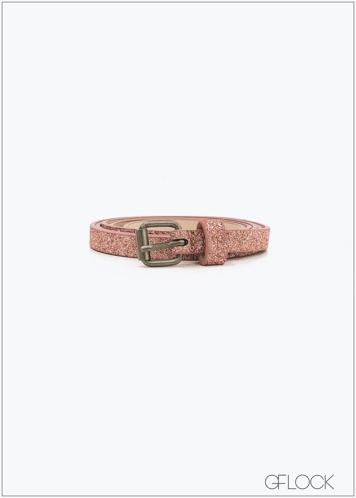 Glitter Belt With Iron Buckle - 1004