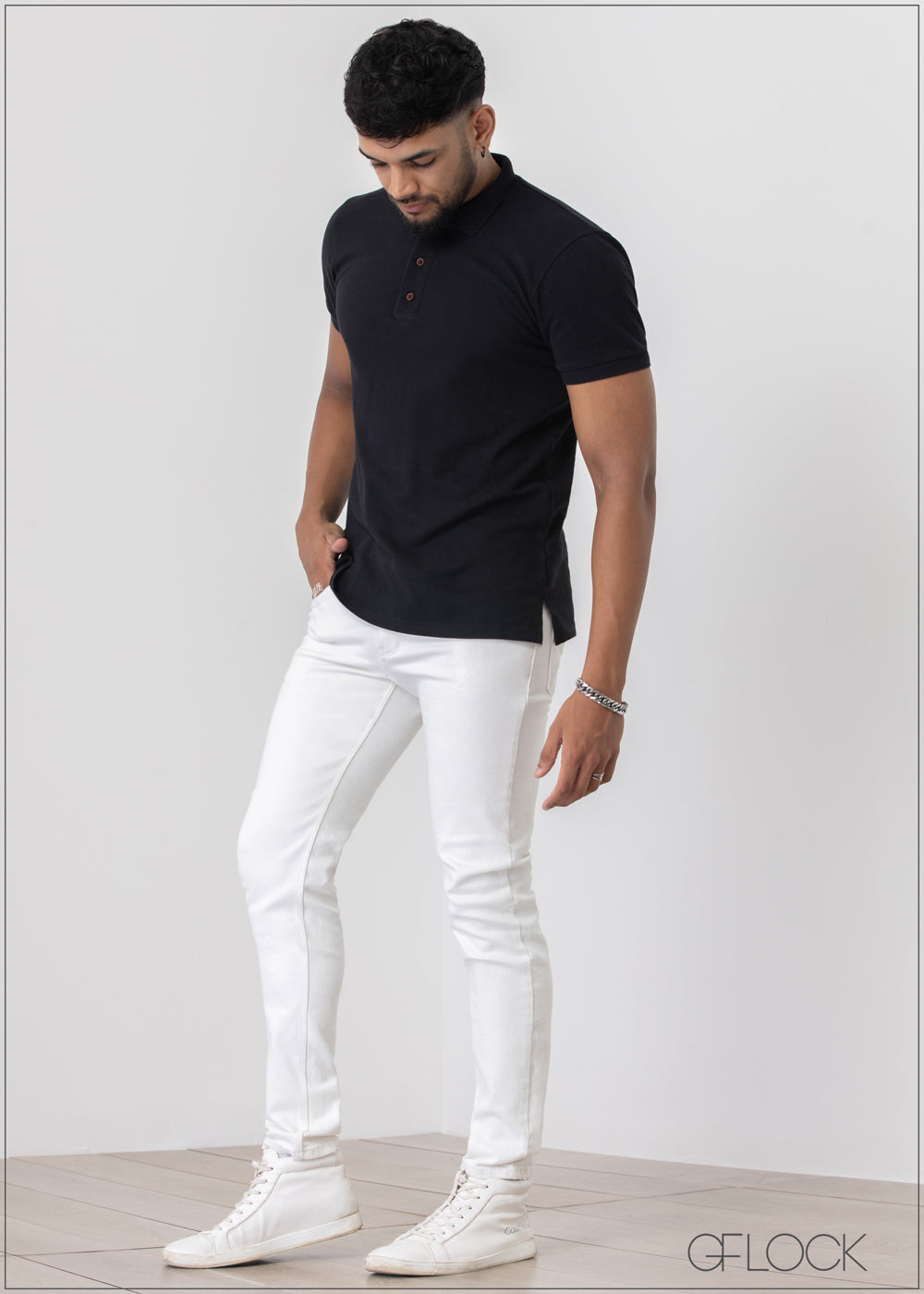 Slim Fit White Jean - 1004