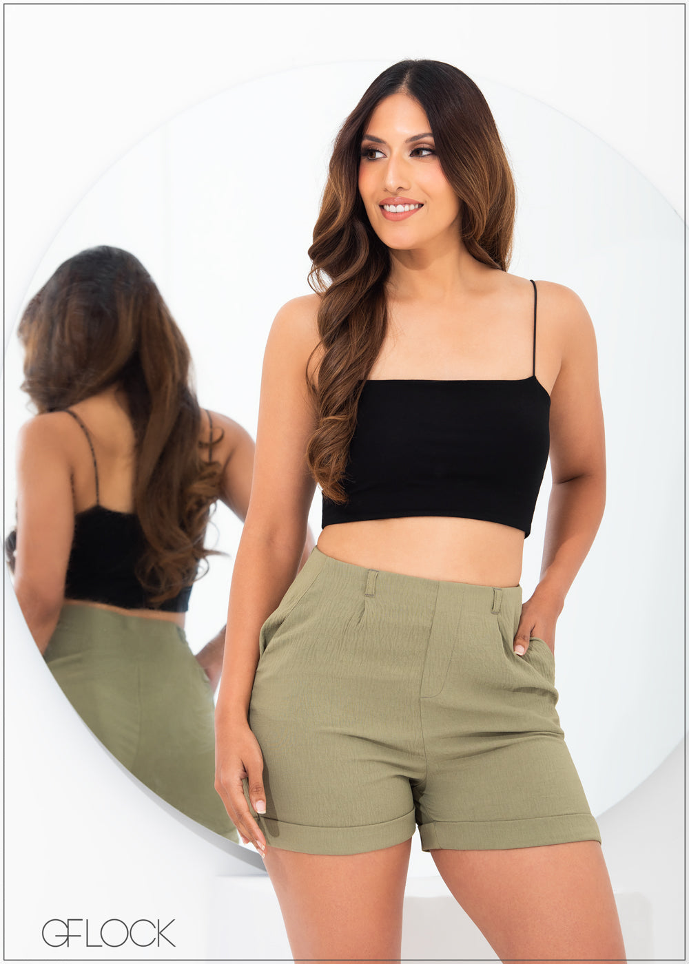 Roll Up Hem Detail Short - 261222