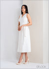 Sleeveless Wrap Dress - 311022