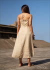Strappy Linen Midi Dress - 170323