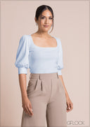 High Waist Pant With Pleats - 100423