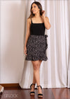 Wrap Around Floral Mini Skirt - 2102