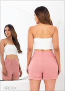 Roll Up Hem Detail Short - 261222