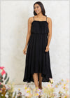 Crinkle Ruffle Layered Maxi Dress - 1807