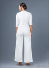 High Neck Flared Jumpsuit - 100223