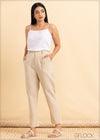 Tapered Linen Pant - 2105