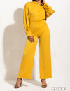 Oversized Satin Shirt - 241022