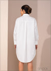 Long Sleeve Shirt Dress - 270123
