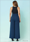 High Waisted Flared Pant - 2608