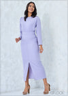 Puff Sleeved Midi Dress - 2507