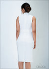 Sleeveless Belt Detail Dress - 310323