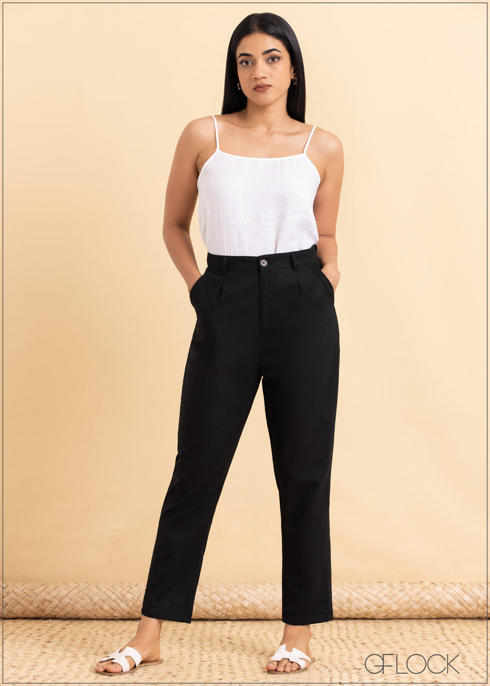 Tapered Linen Pant - 2105