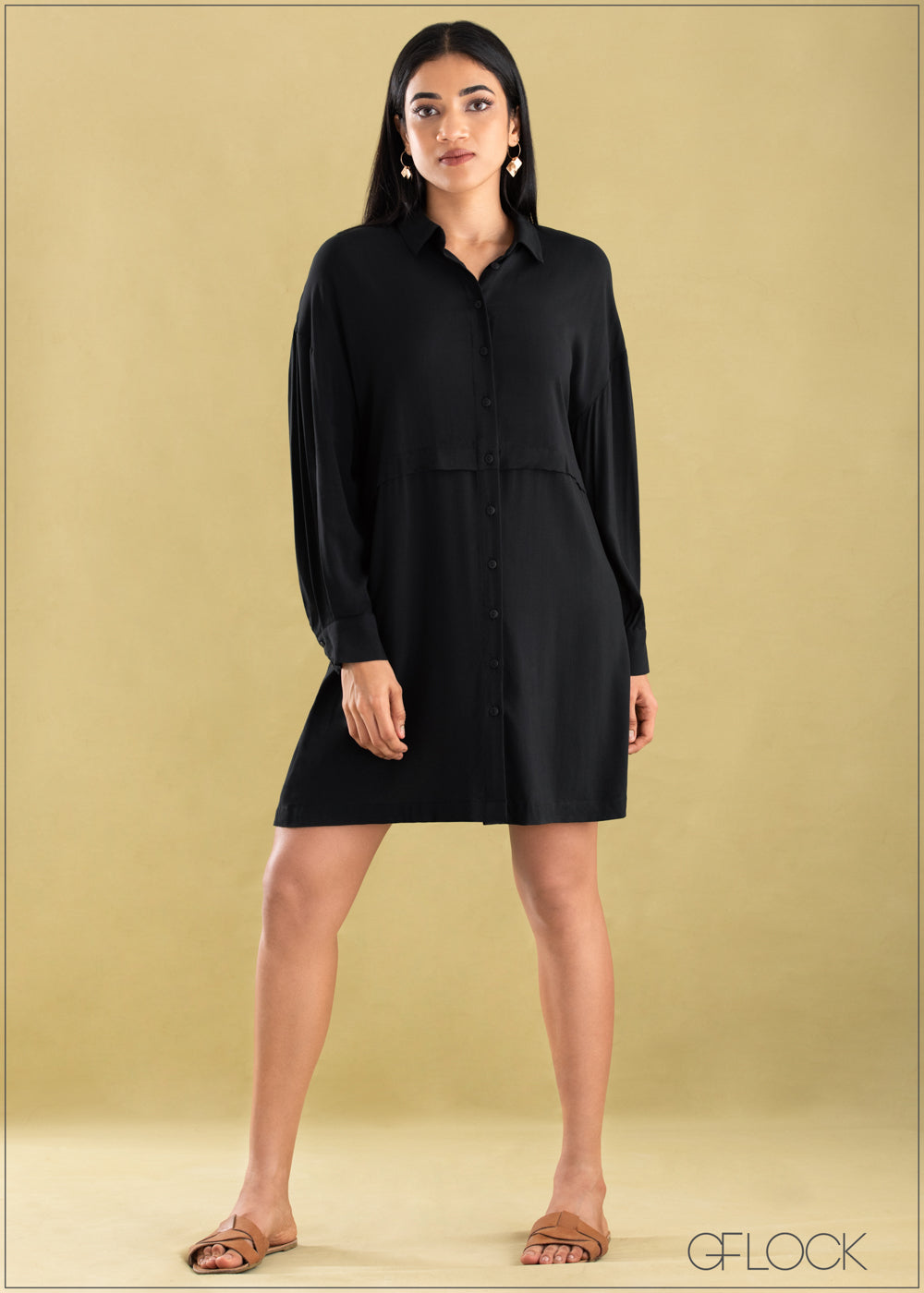 Oversized Shirt Dress - 0206