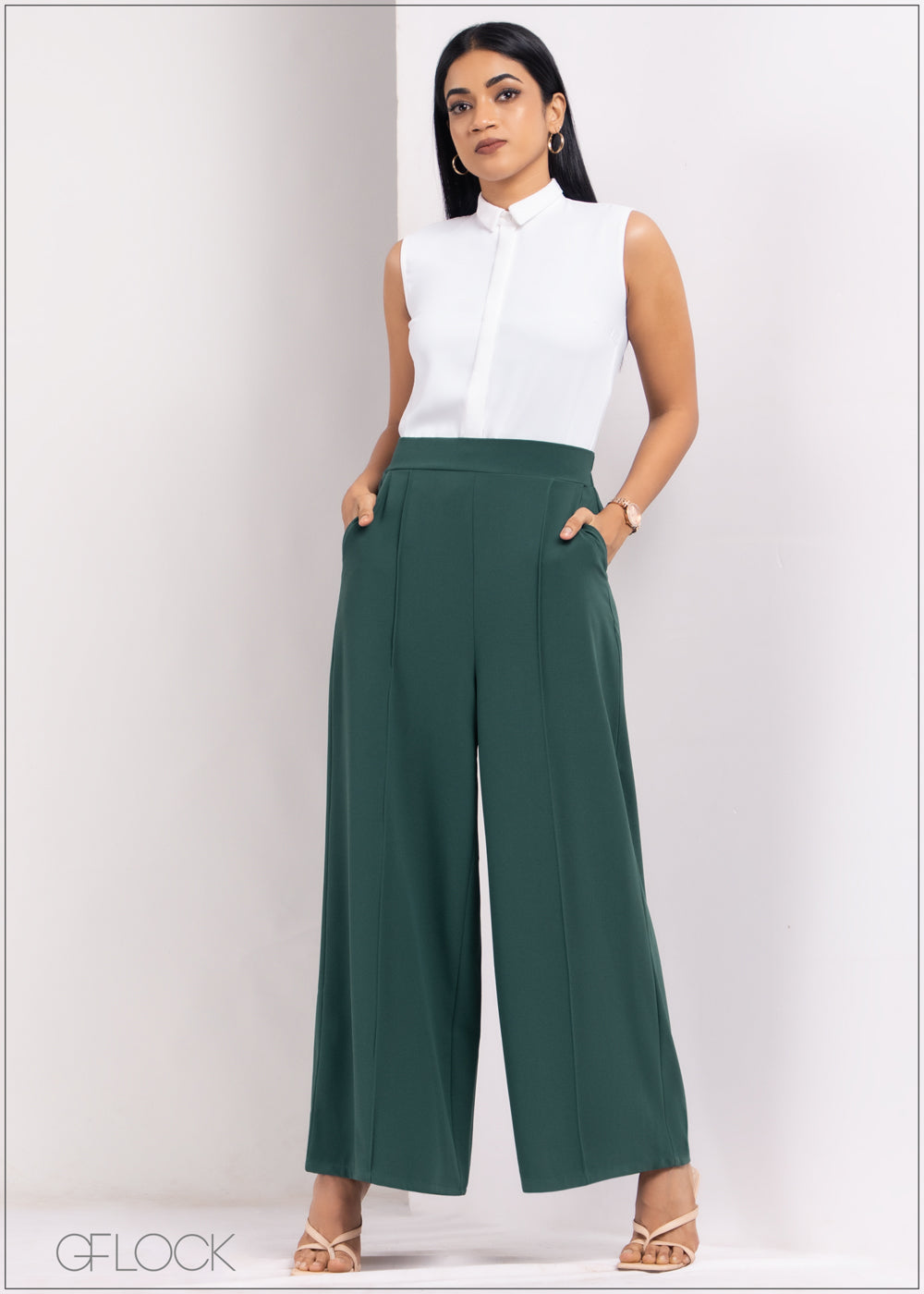 Pintuck Detail Culotte - 0705