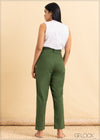 Tapered Linen Pant - 2105