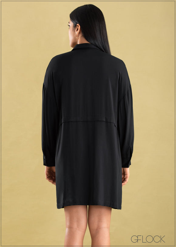 Oversized Shirt Dress - 0206