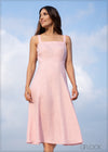 Fit & Flare Linen Dress - 080423