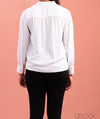 Collared Top With Gathered Shoulder - 0702