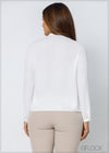 Long Sleeve Chinese Collar Shirt - 2208
