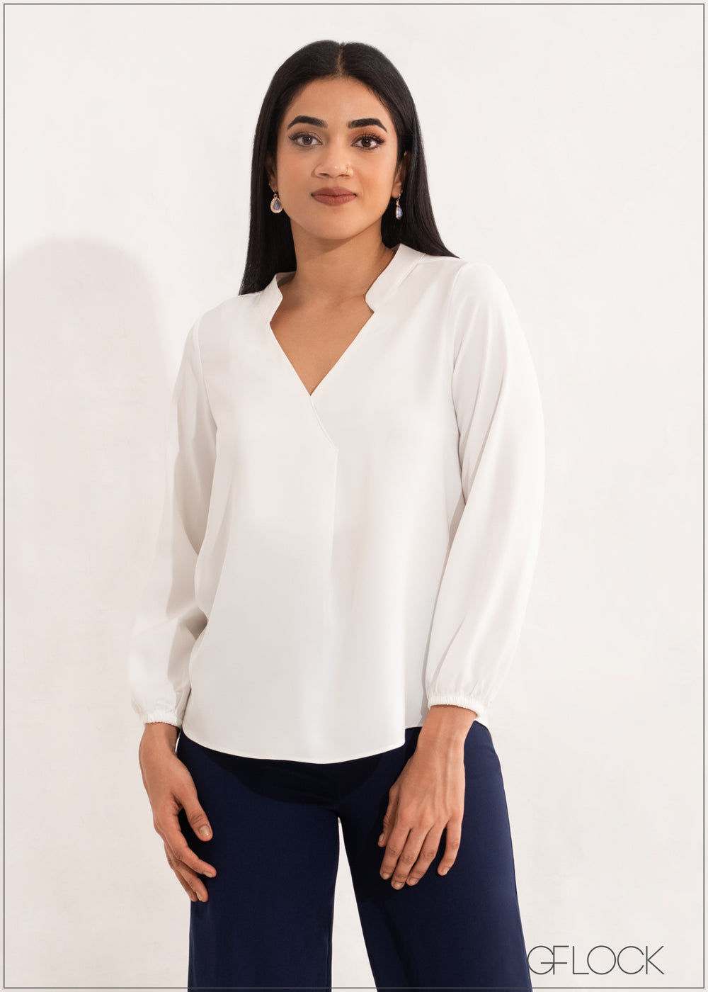 Stand Collar Top - 181122