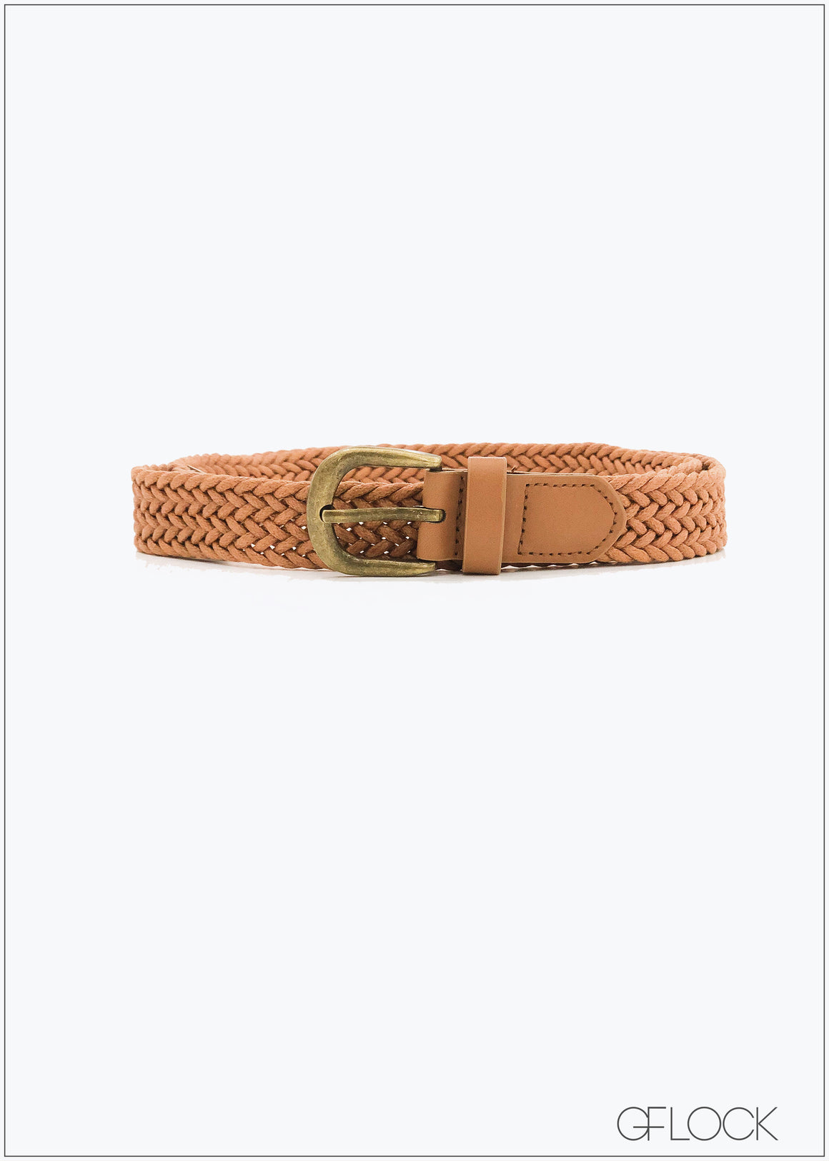 Wax Code Belt With Alloy Buckle - 1004