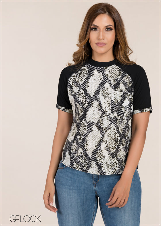 Animal Printed Top