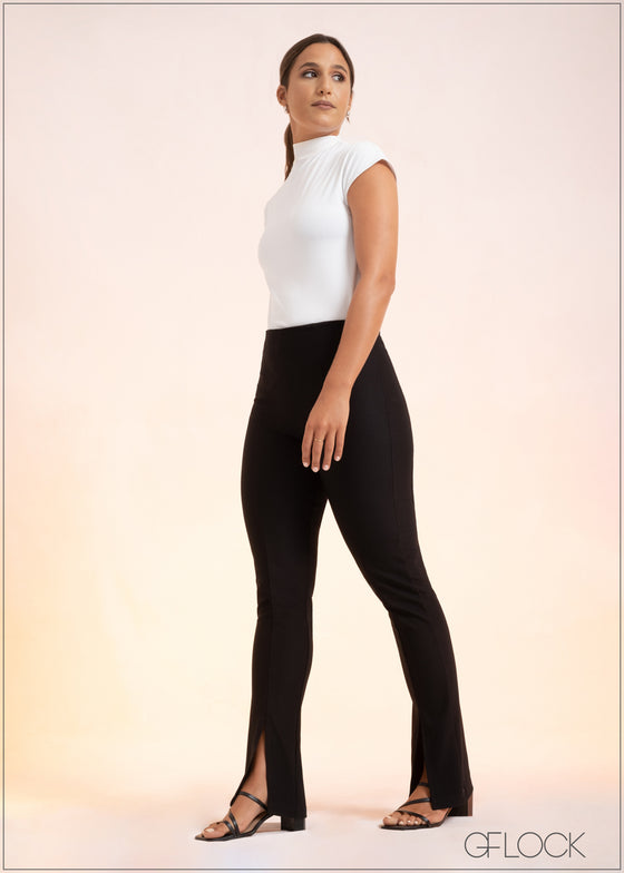 Pant With Front Slit - 060223