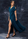 Slit Sleeve Maxi Dress - EWC1221