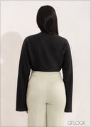 Long Sleeve Multiway Wrap Top - 181122