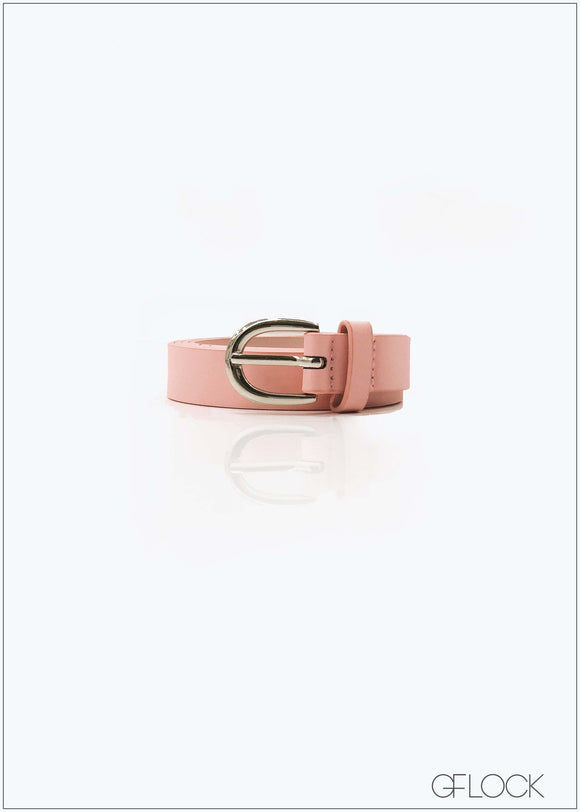 Belt With Alloy Buckle - 1004