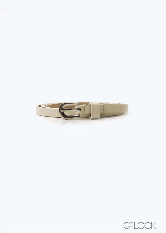 Belt With Alloy Buckle - 1004