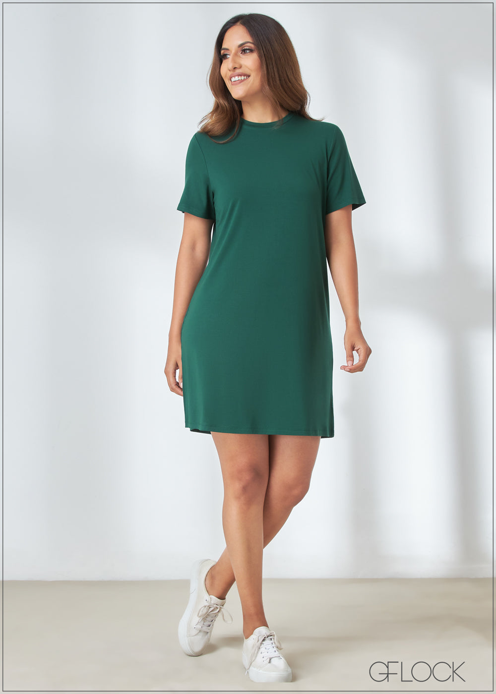 Navy Cotton Split Hem Midaxi T-Shirt Dress | New Look